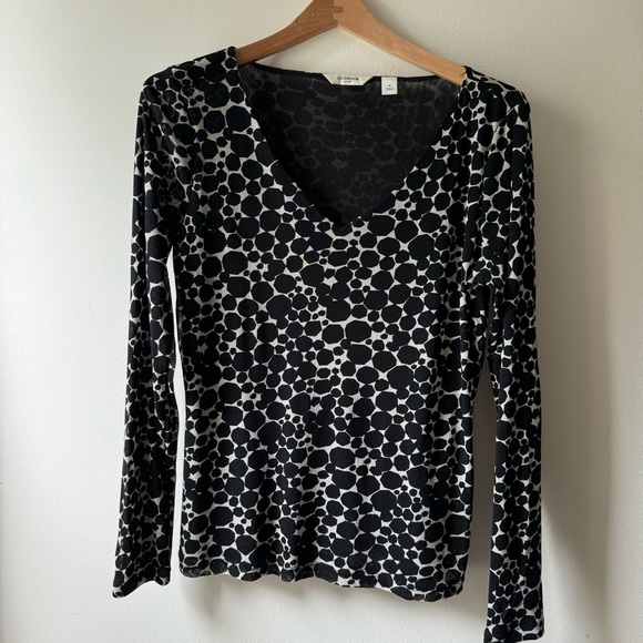 LIZ CLAIBORNE Vintage biz casual stretchy mesh top - Picture 1 of 6